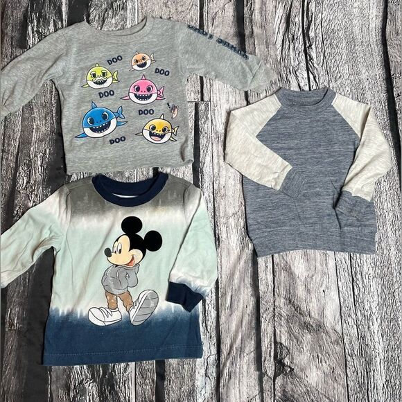 🔥❤️🔥 3 Infant Long Sleeve Shirt Bundle of 3 Size 12 Months EPC - Picture 1 of 5